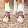 Premier Equine Ballistic No Turn Over Reach Boots in Burgundy - Front