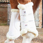 Premier Equine Techno Wool Brushing Boots in White - Side