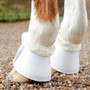 Premier Equine Carbon Tech Techno Wool Over Reach Boots in White - Back