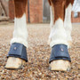 Premier Equine Carbon Tech Techno Wool Over Reach Boots in Navy - Front