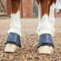 Premier Equine Carbon Tech Techno Wool Over Reach Boots in Navy - Front