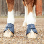 Premier Equine Carbon Tech Kevlar No-Turn Over Reach Boots in Navy - Front