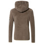Covalliero Ladies Hoody Jacket in Taupe - Back