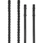 LeMieux Hunter Leather Laced Reins - Black/Silver