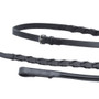 Premier Equine Pietro Laced Reins in Black - Features