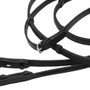 Premier Equine Salvatore Rubber and Leather Grip Reins in Black - Buckle