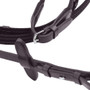 Premier Equine Domenico Web and Rubber Grip Reins in Brown- Buckle
