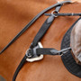 Premier Equine Invorio 5 Point Breastplate in Black - Shoulder Pad Lifestyle