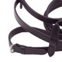 Premier Equine Diego Rubber Reins in Brown - Buckle