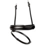 Premier Equine Rizzo Anatomic Flash Noseband - Black - Side