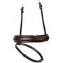Premier Equine Rizzo Anatomic Flash Noseband - Brown - Side