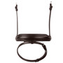 Premier Equine Rizzo Anatomic Flash Noseband - Brown - Front
