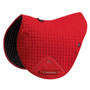 Premier Equine Close Contact Cotton Cross Country Saddle Pad in Red - Side
