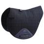 Premier Equine Close Contact Cotton Cross Country Saddle Pad in Navy - Side