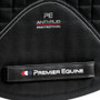 Premier Equine Close Contact Cotton Cross Country Saddle Pad in Black - Side Detail