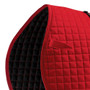Premier Equine Close Contact Cotton Cross Country Saddle Pad in Red - Front Detail