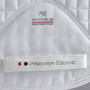 Premier Equine Close Contact Cotton Cross Country Saddle Pad in White - Side Detail