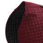 Premier Equine Close Contact Cotton General Purpose Saddle Pad in Burgundy -  Front Detail