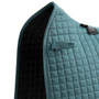 Premier Equine Close Contact Cotton Dressage Saddle Pad in Turquoise - Front Detail