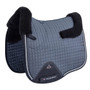 Premier Equine Close Contact Merino Wool European Dressage Saddle Pad in Grey/Black Wool - Side