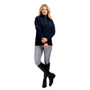 Mochara Ladies Half Zip Sweatshirt - Navy - Full View