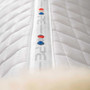 Premier Equine Close Contact Merino Wool European General Purpose Saddle Pad in White/Natural Wool - Branding