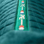 Premier Equine Close Contact Merino Wool European General Purpose Saddle Pad in Green/Green Wool - Branding