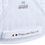 Premier Equine Close Contact Merino Wool European General Purpose Saddle Pad in White/Natural Wool - Side Detail