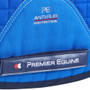 Premier Equine Close Contact Merino Wool European General Purpose Saddle Pad in Royal Blue/Navy Wool - Side Detail