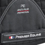 Premier Equine Close Contact Merino Wool European General Purpose Saddle Pad in Black/Natural Wool - Side Detail
