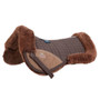 Premier Equine Merino Wool Half Pad in Brown/Brown Wool - Side