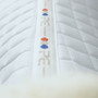 Premier Equine Merino Wool Half Pad in White/Natural Wool - Branding