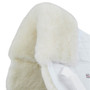 Premier Equine Merino Wool Half Pad in White/Natural Wool - Pommel Detail