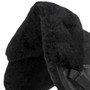 Premier Equine Merino Wool Half Pad in Black/Black Wool - Pommel Detail