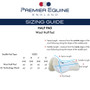 Premier Equine Half Pad Size Guide