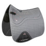 Premier Equine Close Contact Tech Grip Pro Anti-Slip Dressage Saddle Pad in Grey