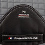 Premier Equine Close Contact Tech Grip Pro Anti-Slip Dressage Saddle Pad in Grey - Girth Strap