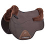 Premier Equine Close Contact Air-Tech Shockproof Merino Wool General Purpose Saddle Pad - Brown/Brown Wool -