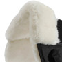 Premier Equine Air-Tech Shockproof Merino Wool Half Pad in Black/Natural Wool - Pommel Detail
