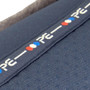 Premier Equine Air-Tech Shockproof Merino Wool Half Pad in Navy/Grey Wool - Branding