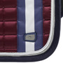 Premier Equine Azzure Anti Slip Satin General Purpose Saddle Pad - Wine - Logo Detail