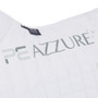 Premier Equine Azzure Anti Slip Satin General Purpose Saddle Pad in White - Pad on Spine
