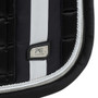 Premier Equine Azzure Anti Slip Satin General Purpose Saddle Pad in Black - Logo Detail