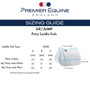 Premier Equine Pony GP Saddle Pad Size Guide