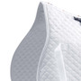 Premier Equine Pony Plain Cotton General Purpose Saddle Pad in White - Wither