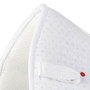 Premier Equine Airtechnology Anti Slip Dressage Saddle Pad in White - Pommel Detail