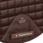 Premier Equine Capella Close Contact Merino Wool Dressage Saddle Pad in Brown - Girth Strap
