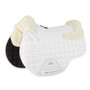 Premier Equine Atlantis Close Contact Satin Wool General Purpose Saddle Pad in White/Natural Wool - Side