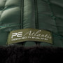 Premier Equine Atlantis Close Contact Satin Wool General Purpose Saddle Pad in Olive/Black Wool - Spine