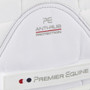 Premier Equine Atlantis Close Contact Satin Wool General Purpose Saddle Pad in White/Natural Wool - Side Detail
